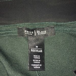 White House Black Market dark green leggings